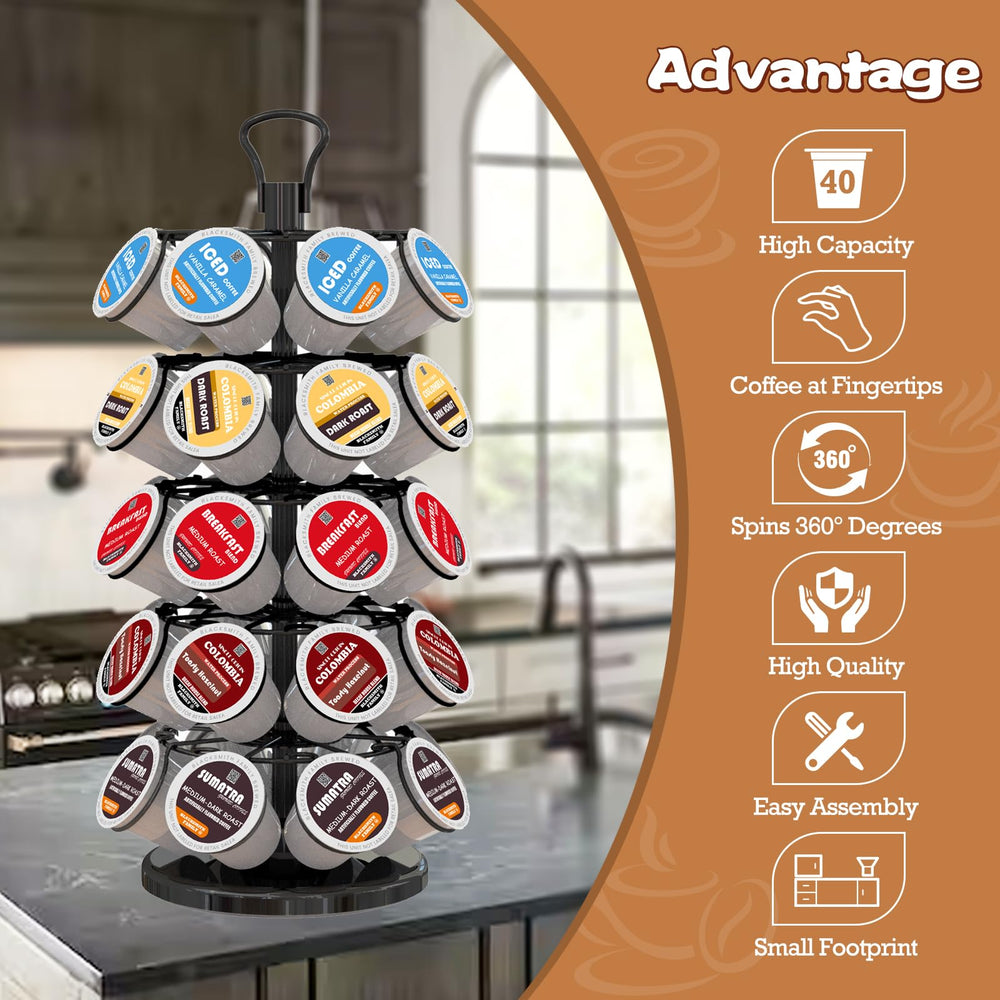 Blacksmith Family 360-degree rotating base enables quick pod selection.