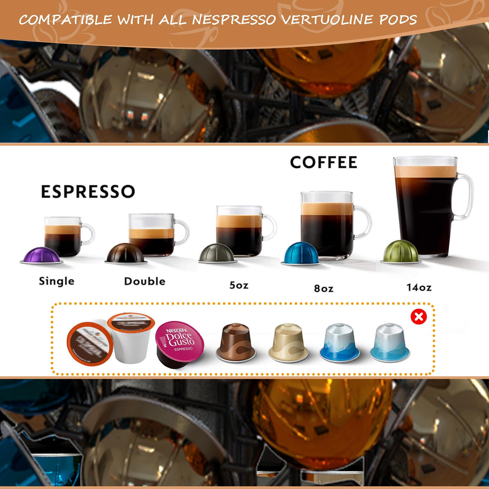 BLACKSMITH FAMILY piano black finish adds sleek look to coffee setup.
