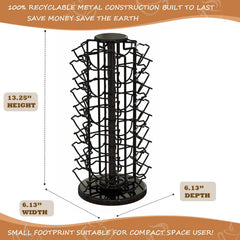 BLACKSMITH FAMILY compact pod carousel saves counter space and keeps pods accessible.