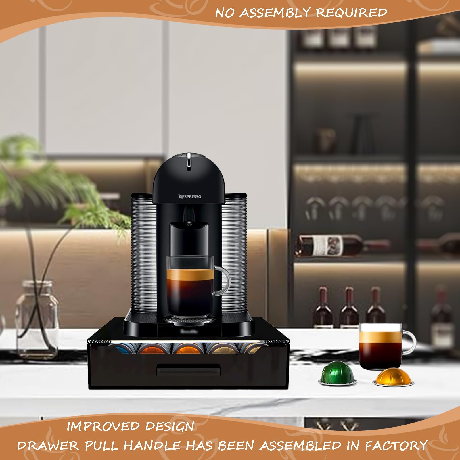 BLACKSMITH FAMILY Vertuo pod holder ships safely with replacement options
