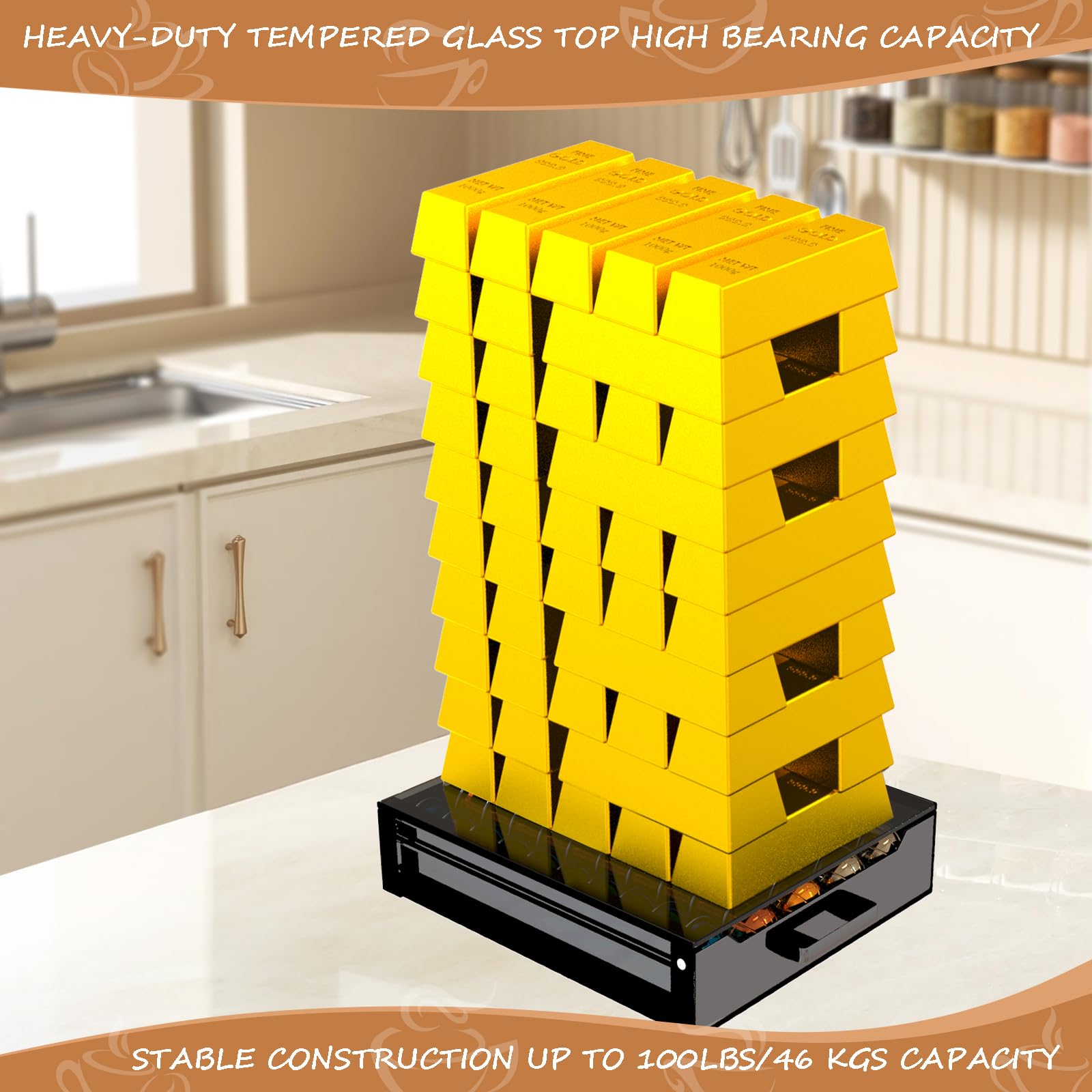 BLACKSMITH FAMILY Vertuo pod holder is compatible with VertuoLine capsules