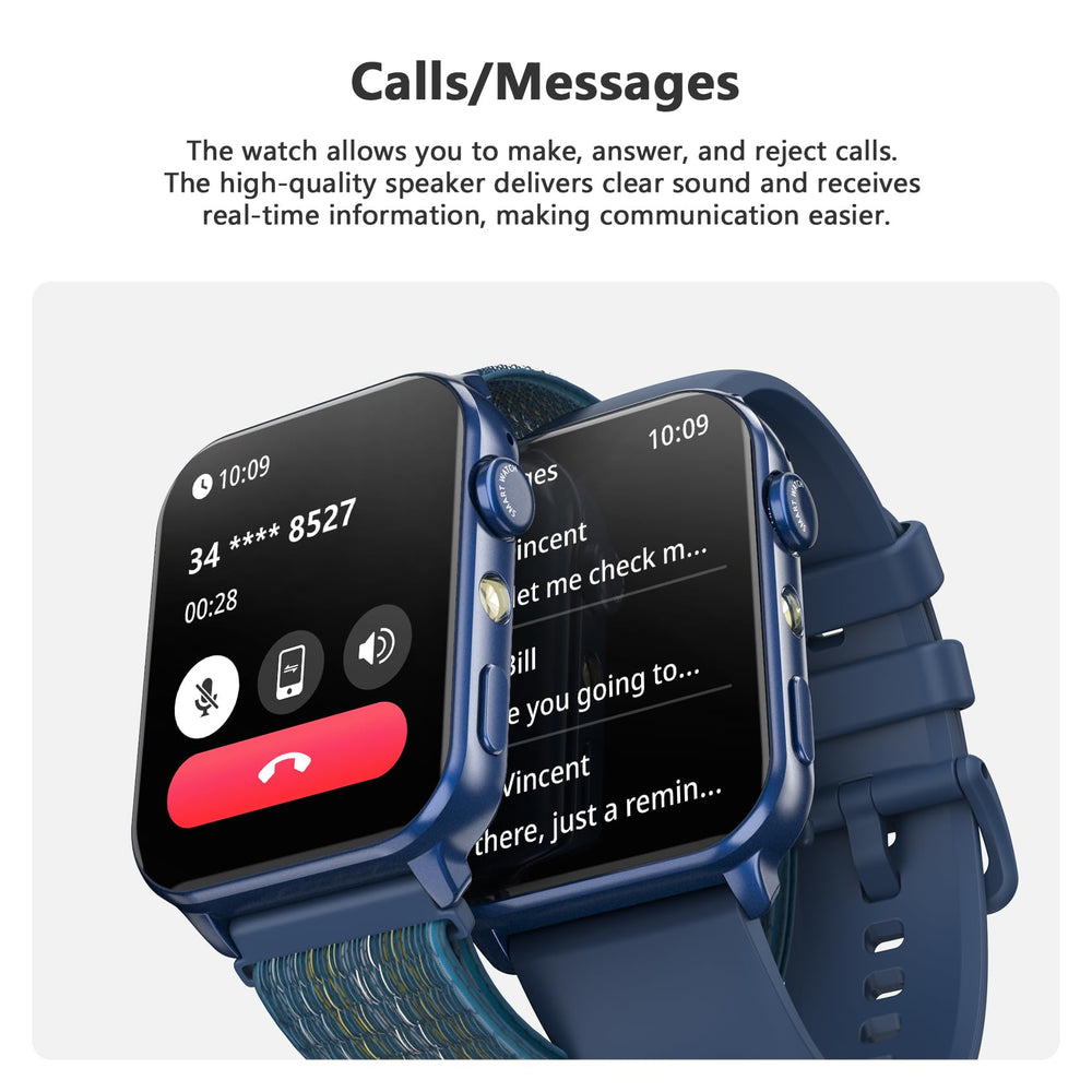 Blackview smart watch features AI voice assistant for quick tasks.