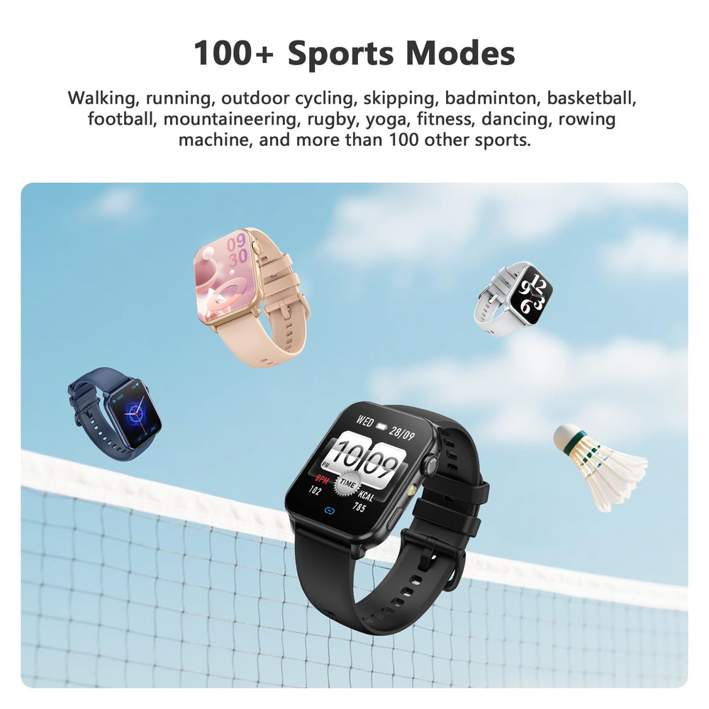 Blackview smart watch offers two strap options for comfort and style.