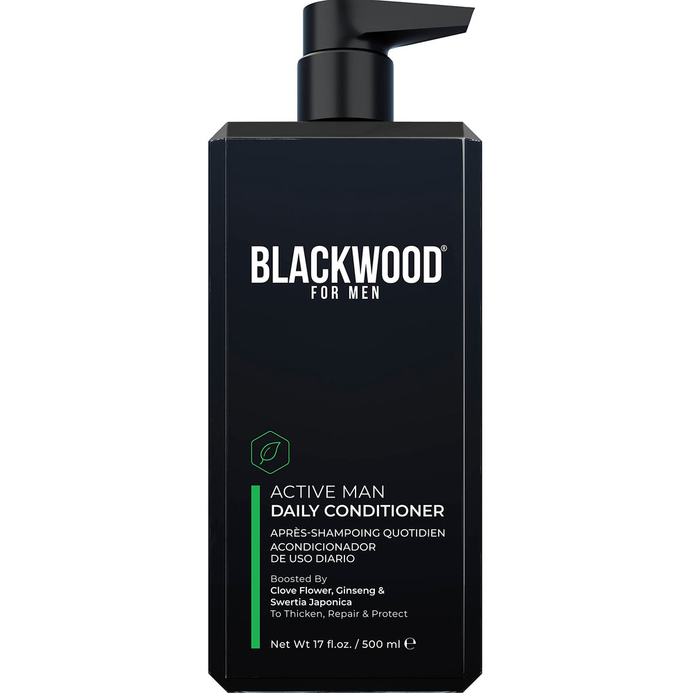 Blackwood For Men Active Man Conditioner bottle for daily nourishment and smoother hair.