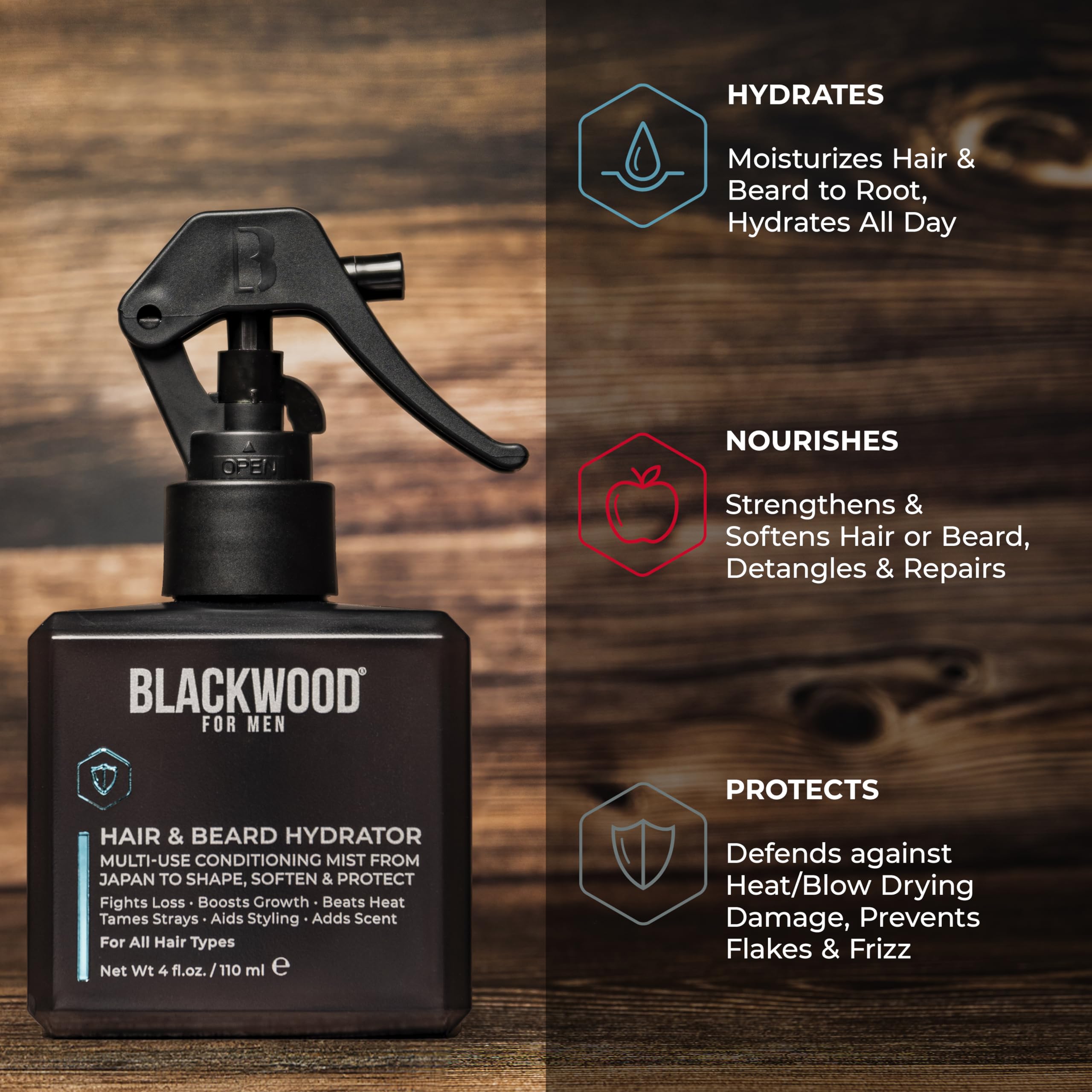 Blackwood For Men arginine-rich formula supports gentle repair and daily protection