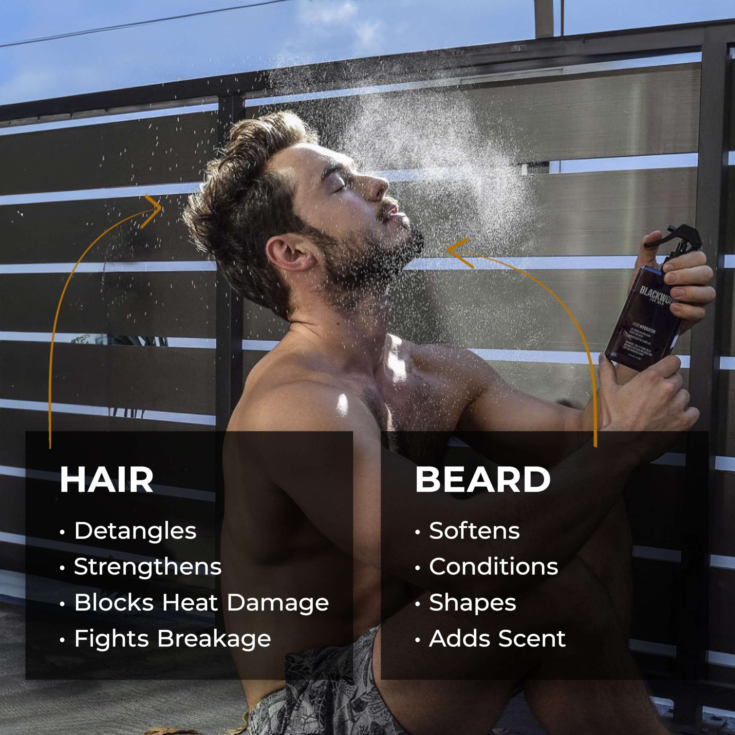 Blackwood For Men beard texture enhancement with hydrator spray for volume and shine