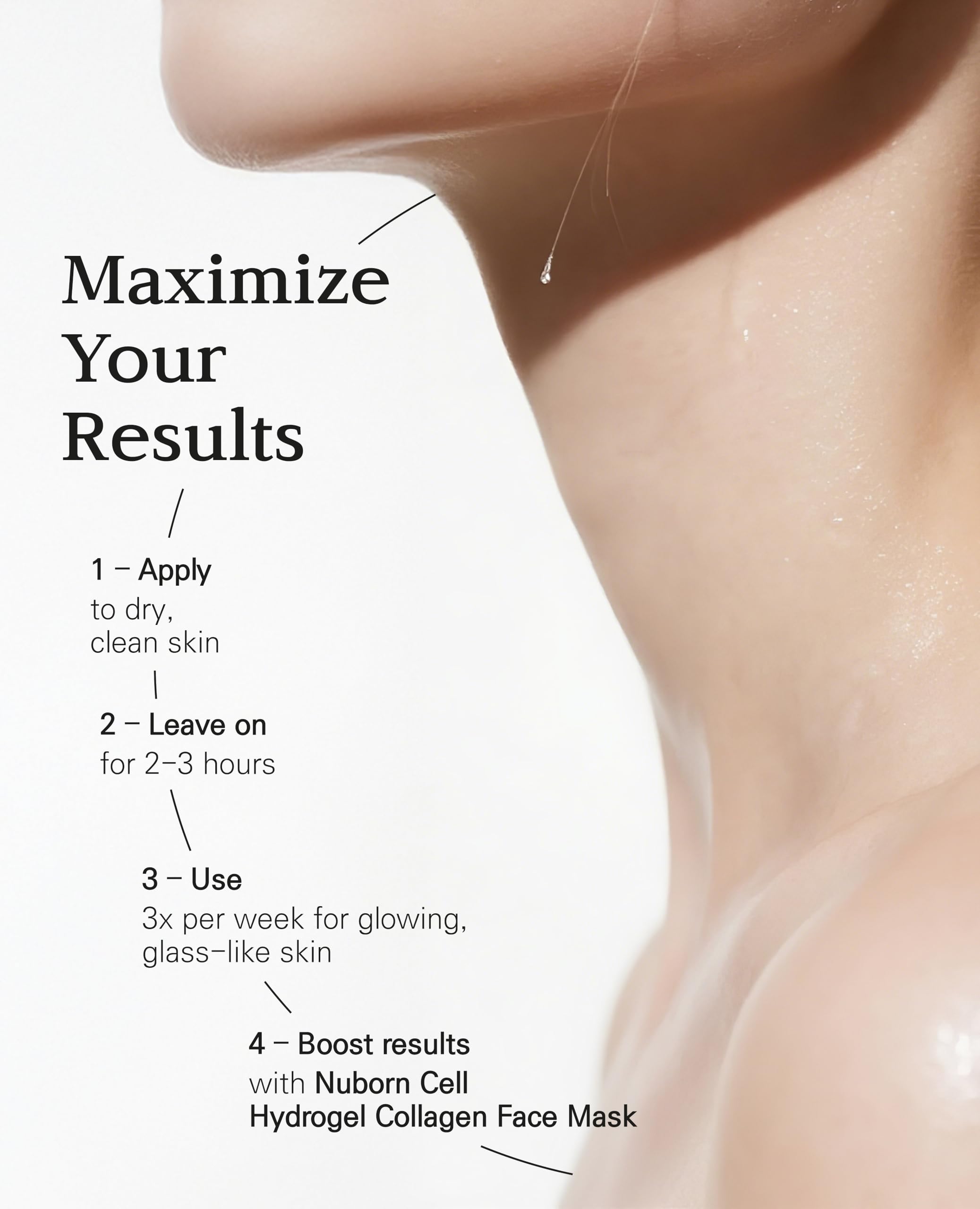 BLANC DUBU Nuborn Cell Hydrogel Neck Mask 5-pack supports routine neck hydration