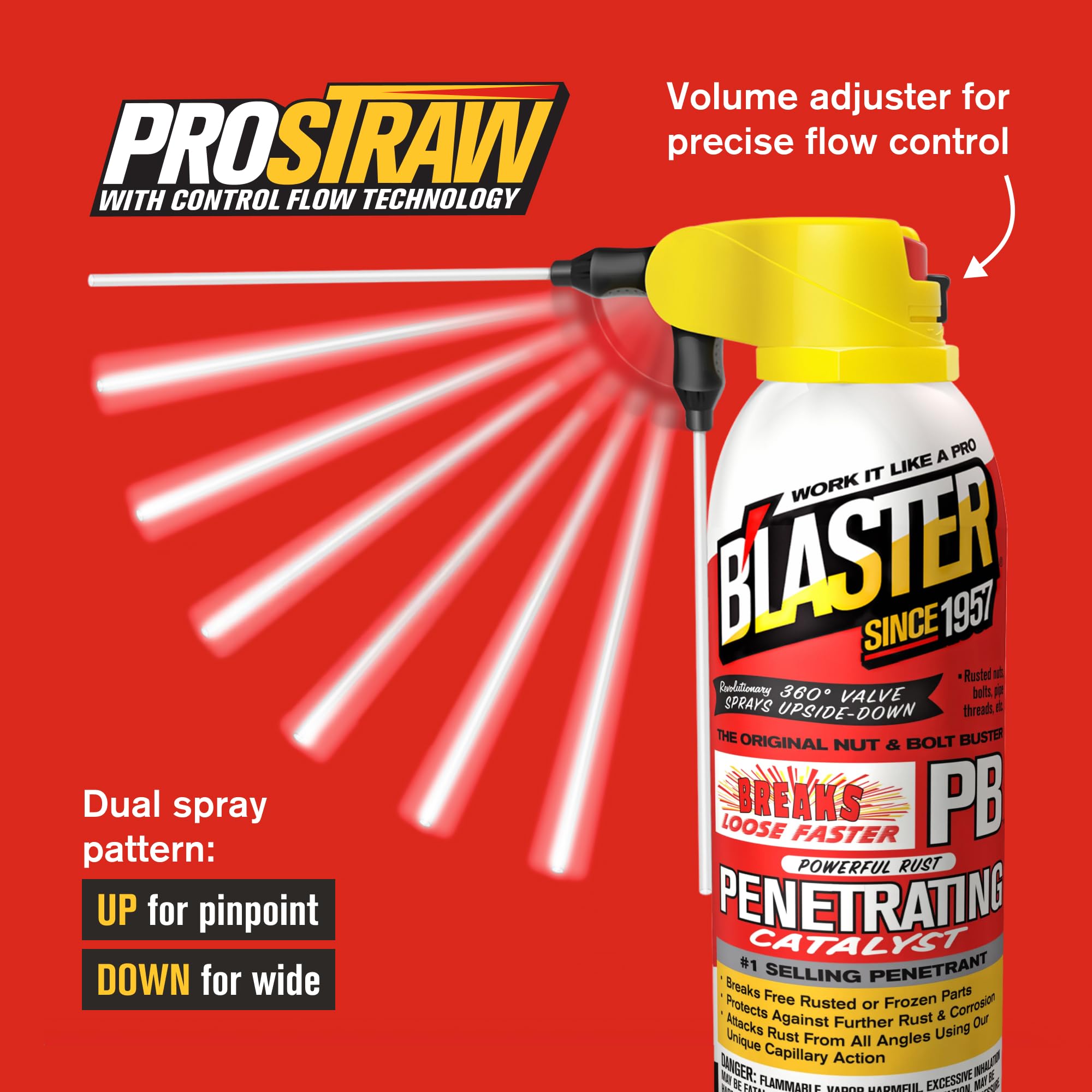 Blaster PB eleven-ounce can suits automotive and mechanical jobs.