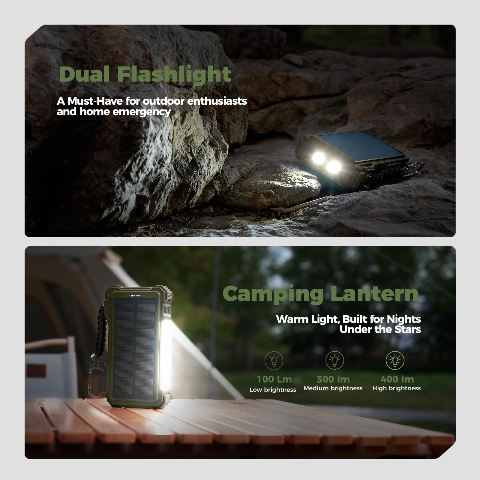 BLAVOR camping mode flashlight and camping light in action