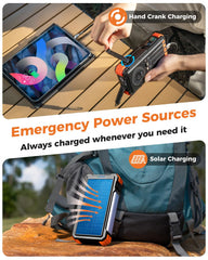 BLAVOR power bank showing USB-C and USB-A ports for versatile charging options