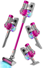 BLAXTEM 4-in-1 kids vacuum with lights and sounds promotes engaging pretend cleaning.
