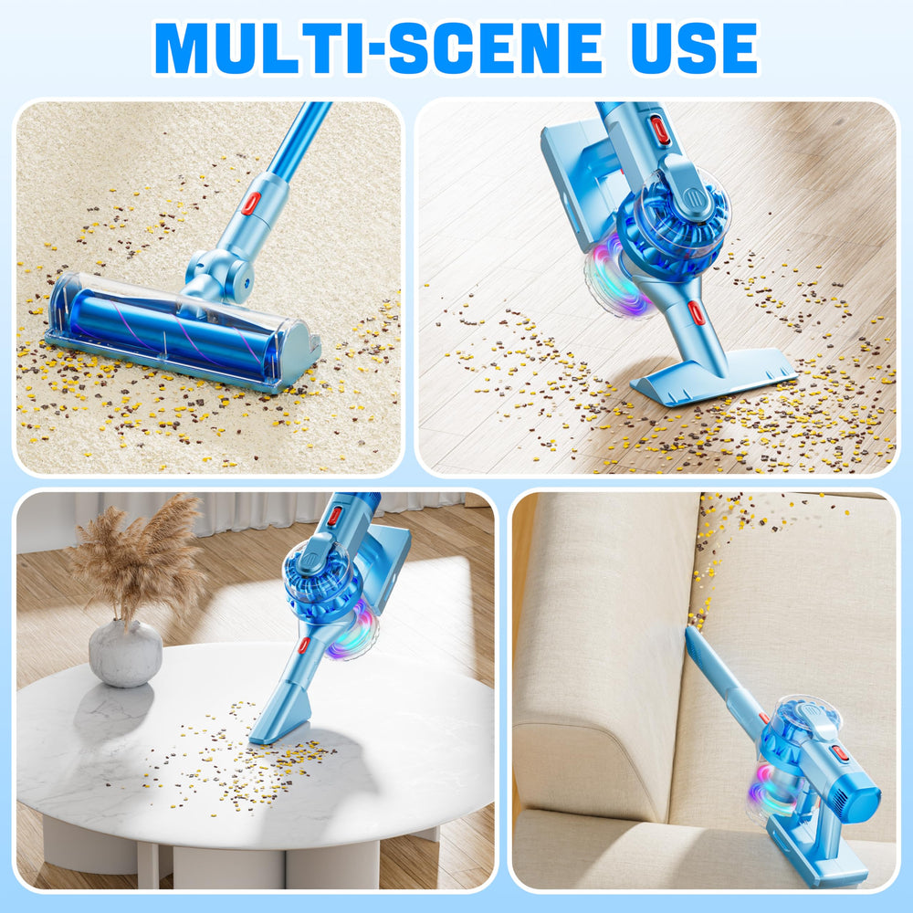 BLAXTEM 4-in-1 kid-friendly play session with the vacuum during cleaning pretend.