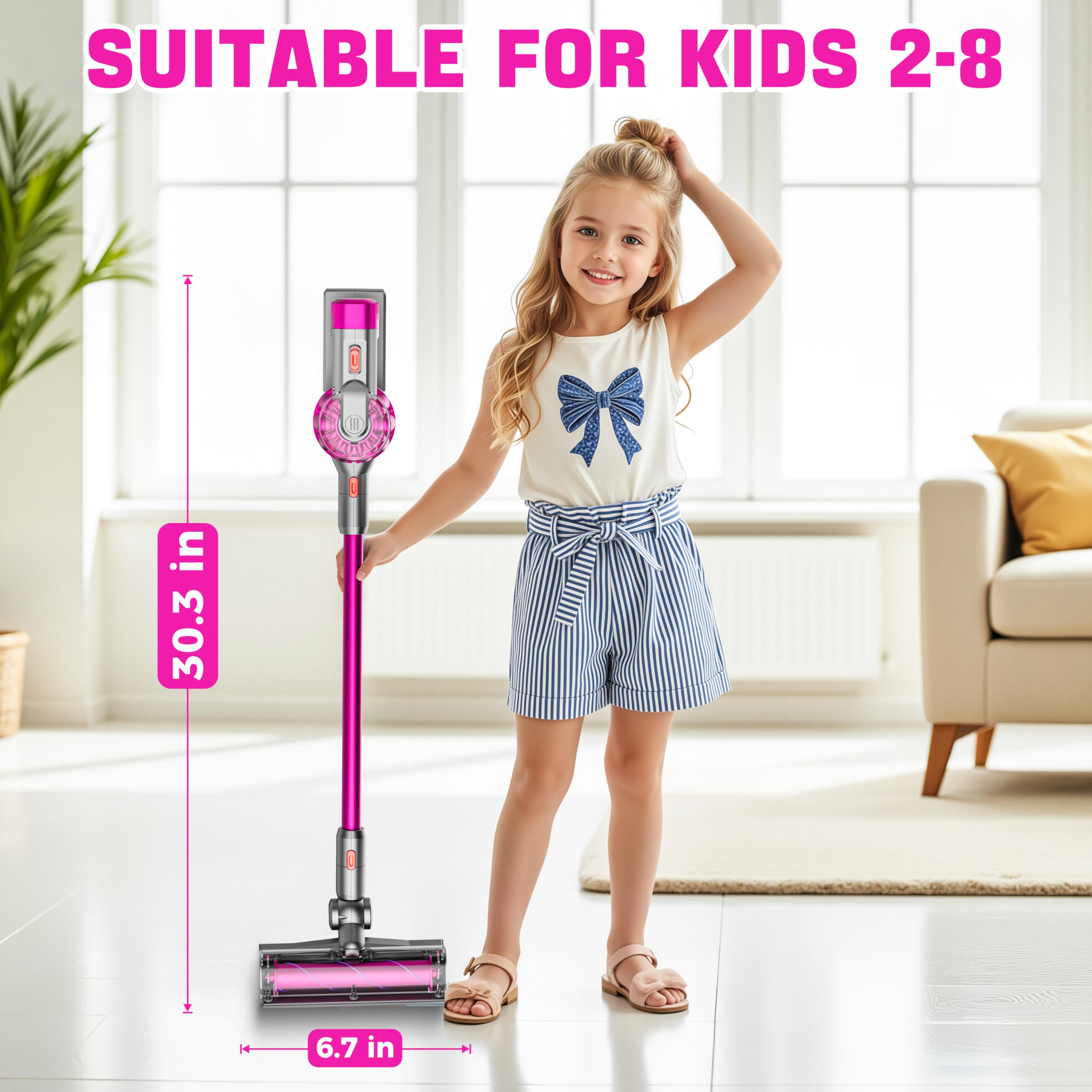 BLAXTEM auto/manual modes give kids choice in playtime cleaning.