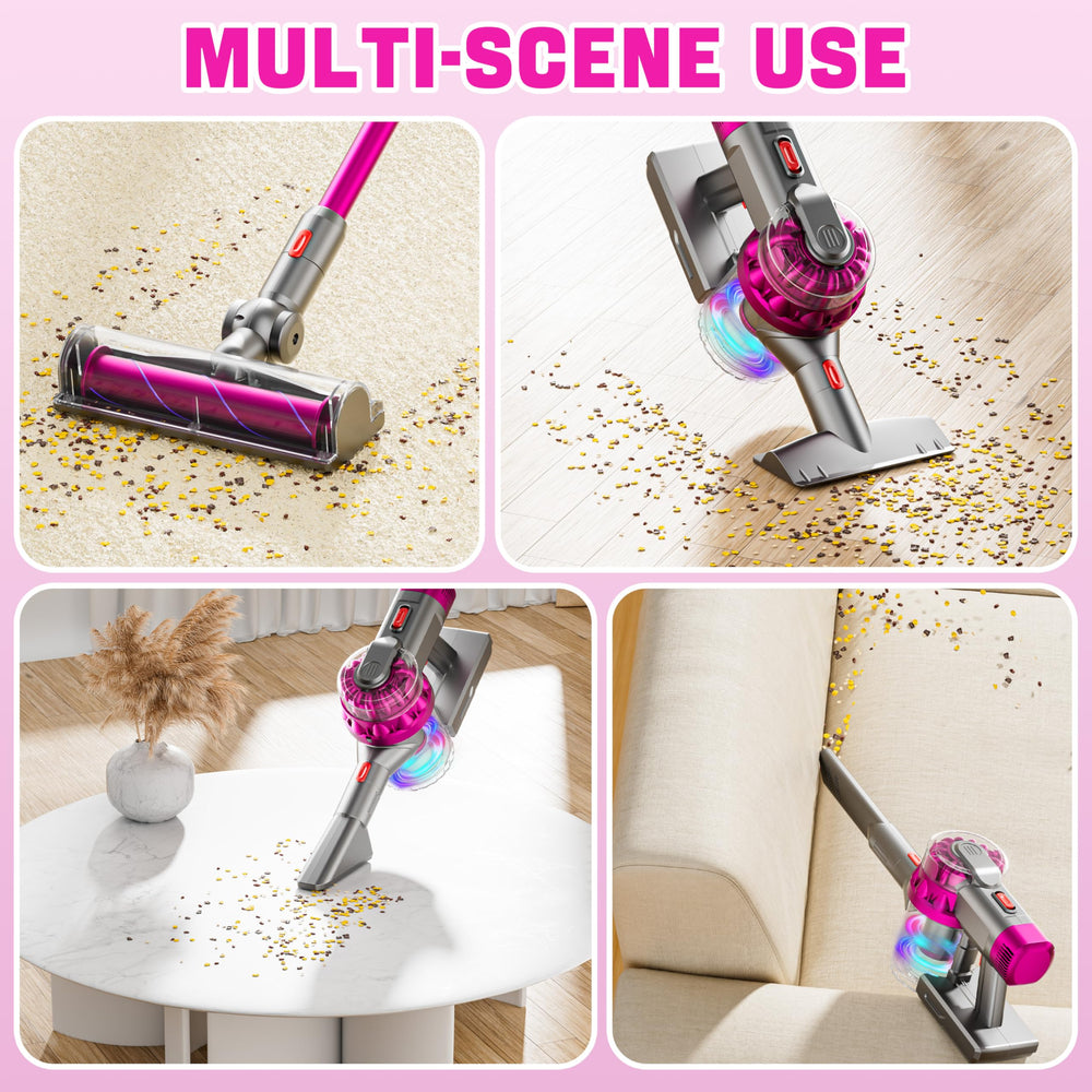 BLAXTEM extension tube extends reach for little cleaners during role-play.