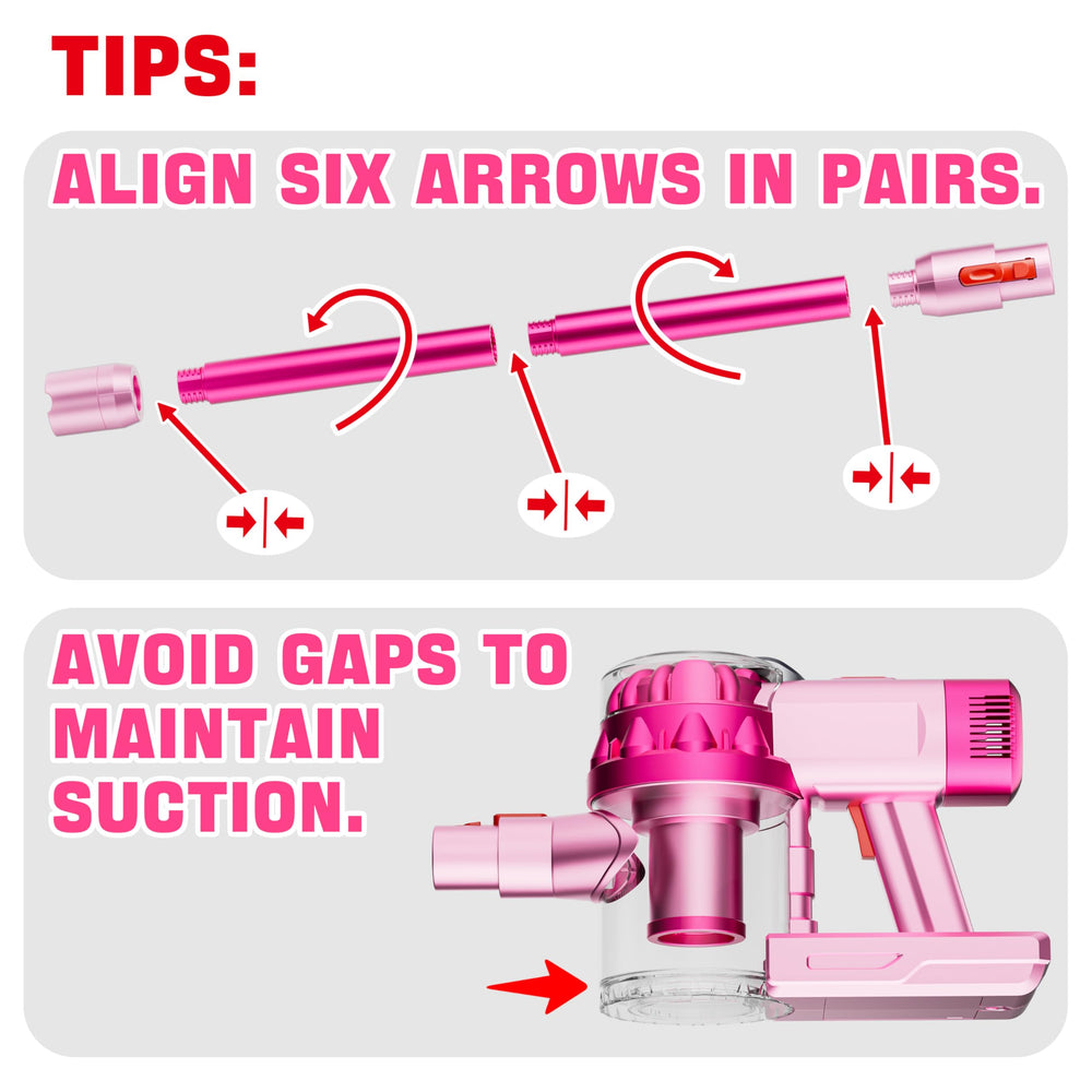 BLAXTEM 4-in-1 kids vacuum pink gift-ready-packaging appeals to thoughtful gifting.