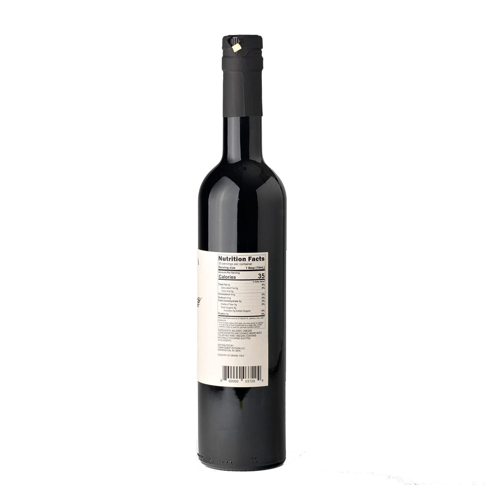 Blazing Bella Italian imported balsamic bottle showcases premium quality.