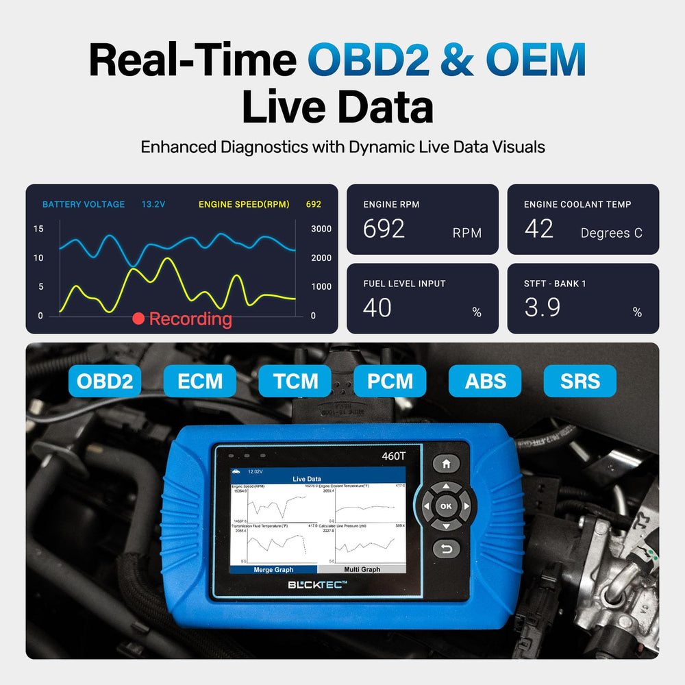 BLCKTEC 460T reset functions for professional service tasks