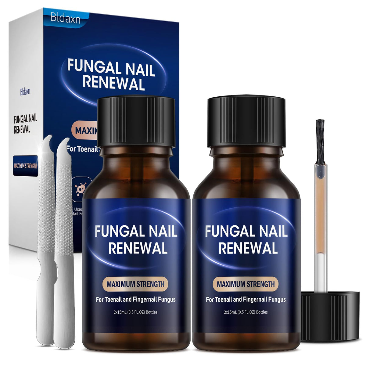 Bldaxn Toe Nail Fungus Renewal bottle 15ml for deep nourishing care supporting nail health.
