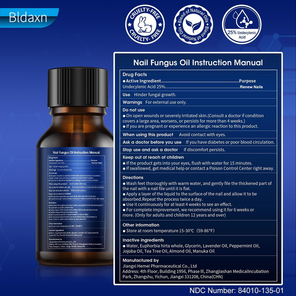 Bldaxn Toe Nail Fungus Renewal protection and strength for long-term nail health.