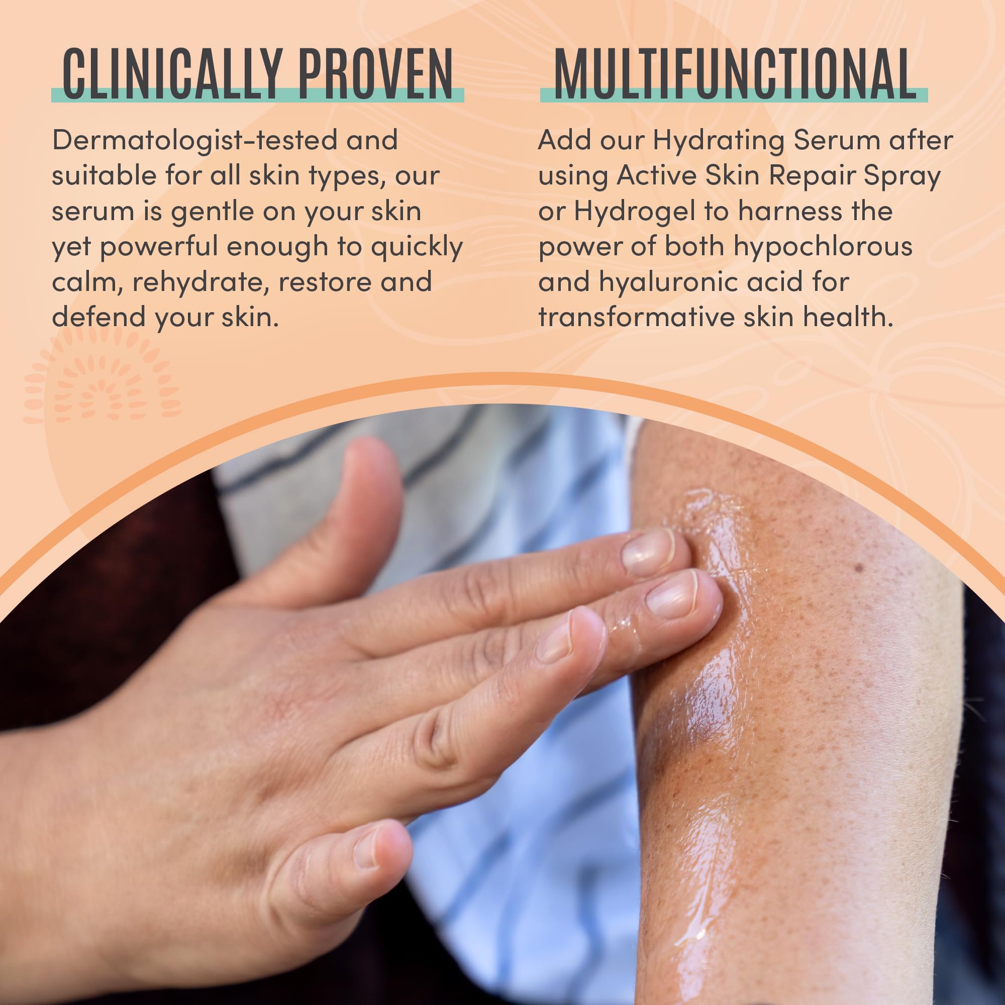 BLDG ACTIVE ceramides and niacinamide ingredients support skin barrier and smoothness.