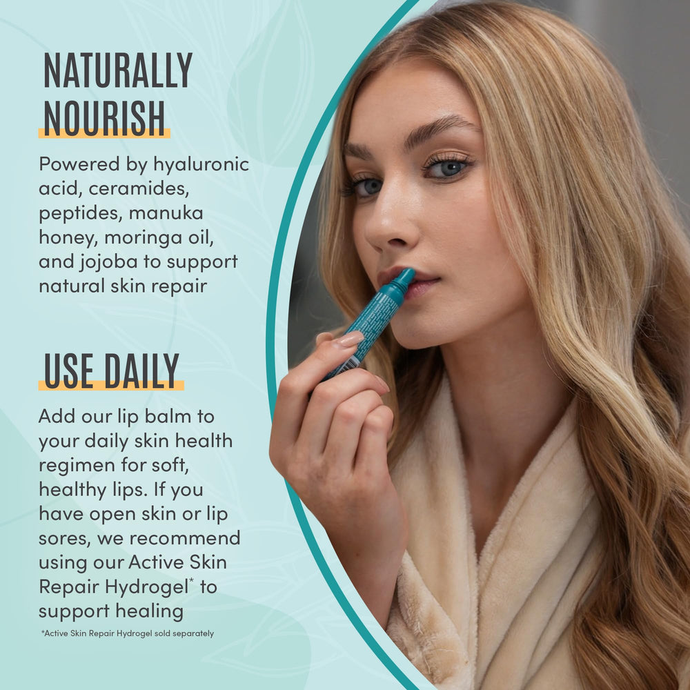 BLDG ACTIVE lip care as part of daily skincare routine