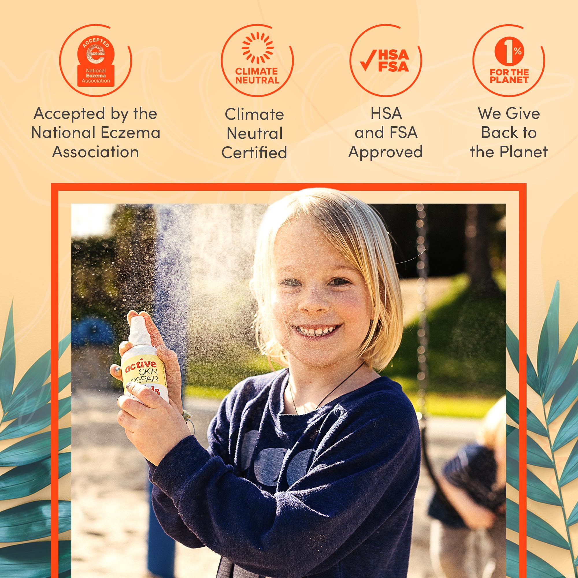 BLDG ACTIVE Kid-friendly antiseptic spray used for sunburns and rashes