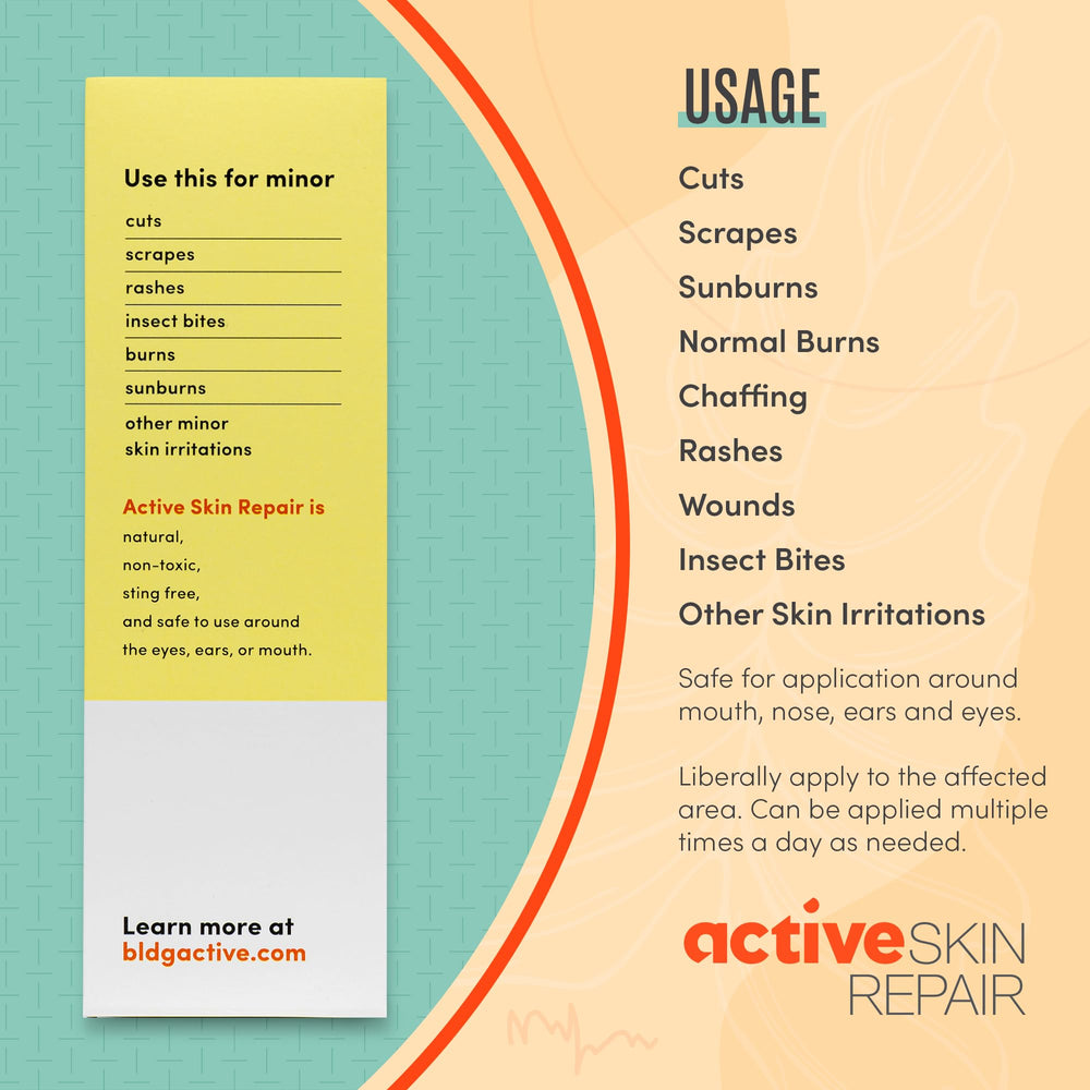 BLDG ACTIVE Kids spray supports natural skin recovery post-scratch and rash