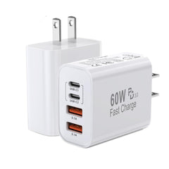 Blechmeki 60W 4-in-1 charger block front view showing compact hub