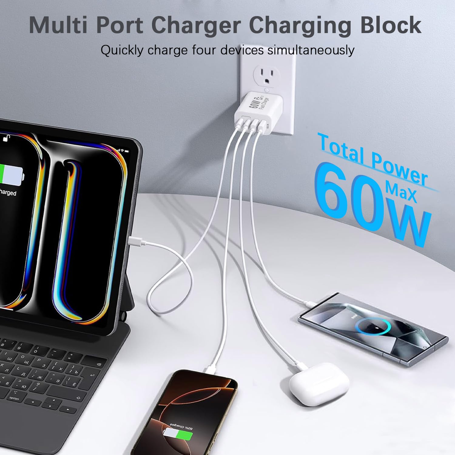 Blechmeki multiport charging dock for busy desks