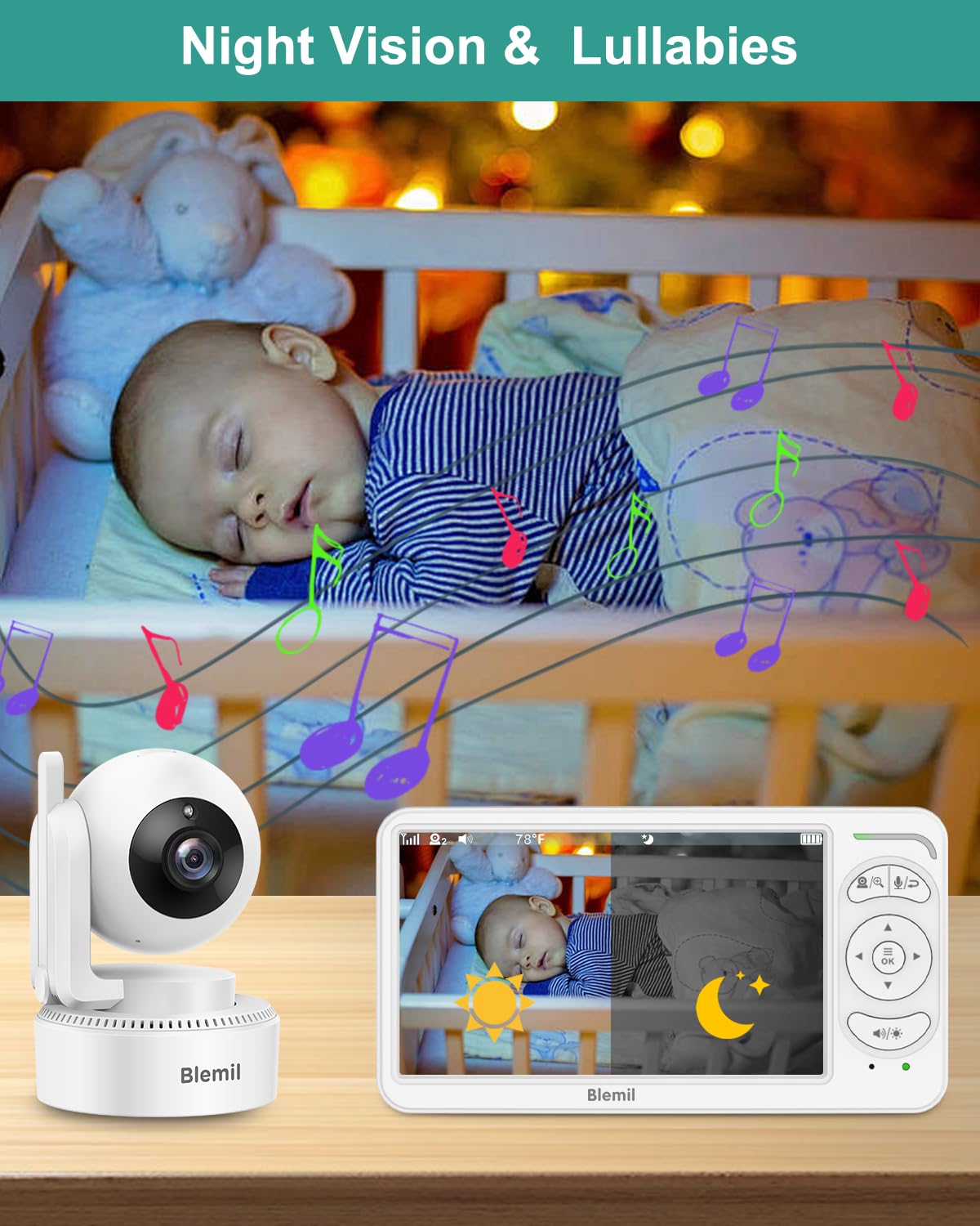 Blemil ECO mode and cry detection balance power and responsiveness