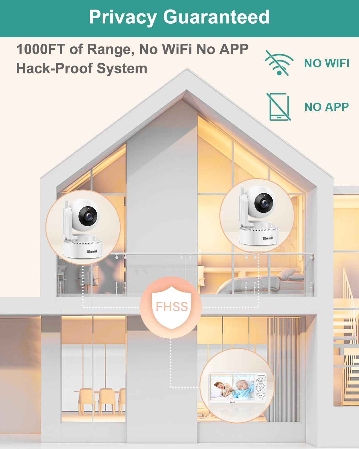 Blemil one-click operation makes setup quick and simple