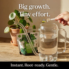 BLESS YOUR SOIL measuring scoop for precise 1–2 tsp per gallon feeding.