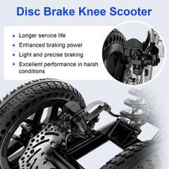 BlessReach foldable knee walker for easy transport and compact storage