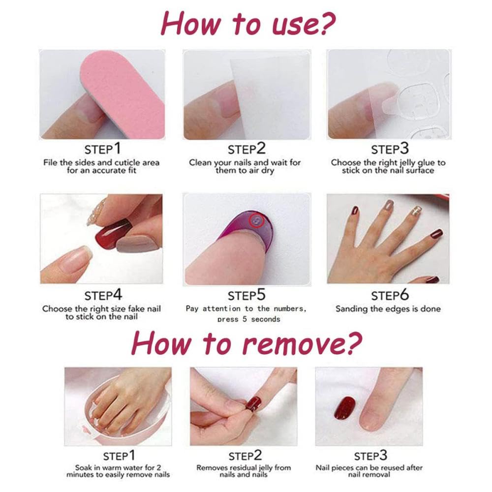 BLGTGH included nail file and stick simplifies prep