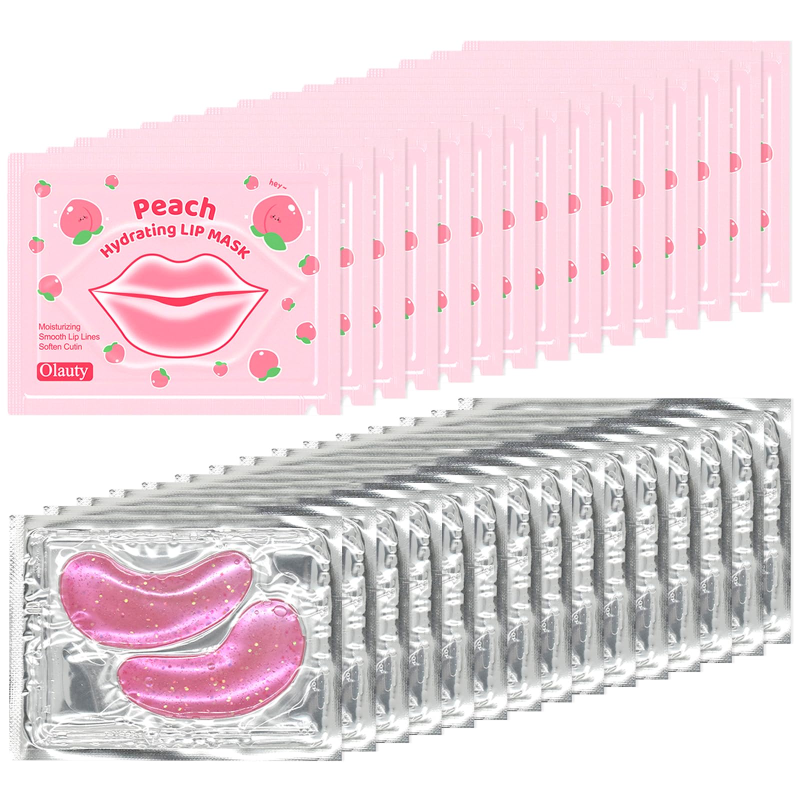 BliBling Lip Mask collagen pink applied for deep hydration