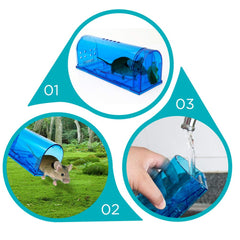 Blinc catch-and-release mechanism close-up, no handling required for safe outdoor release.