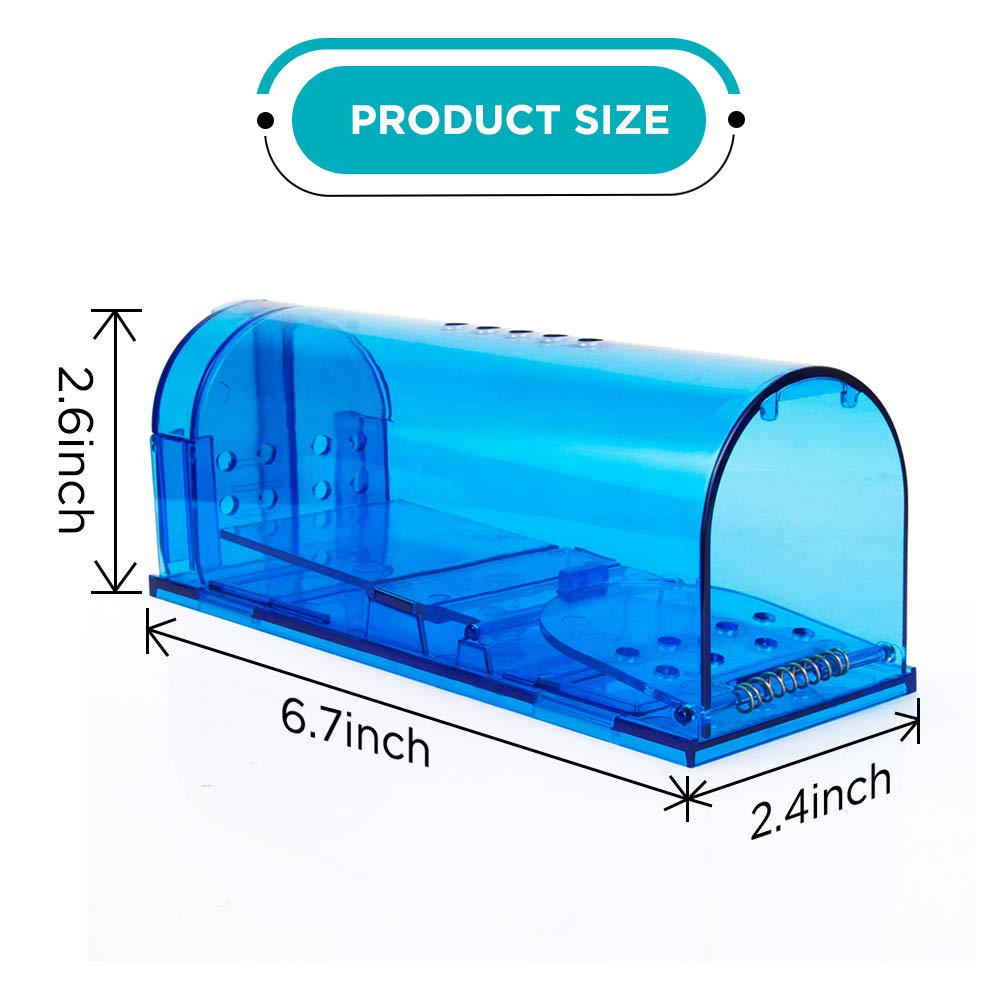 Blinc no-touch release design ensures hygienic rodent release outdoors.