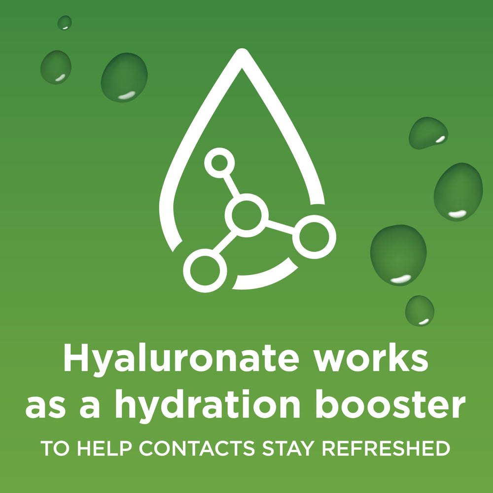 Blink Contacts Drops for soft lenses close-up showing hyaluronate hydration