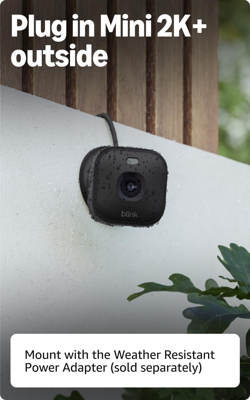 Blink Mini 2K+ smart detection highlights people or vehicles.