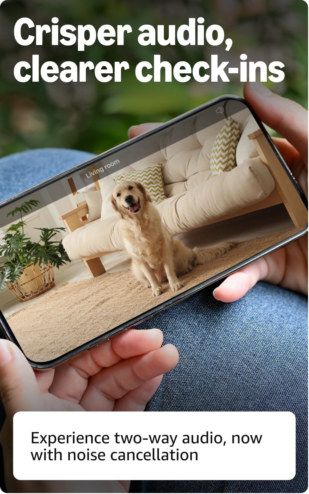 Blink Mini 2K+ two-way audio enables natural home conversations.