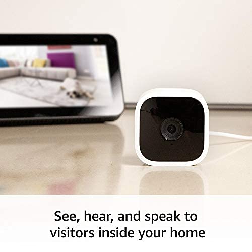 Blink Mini night vision captures clear indoor scenes in low light.