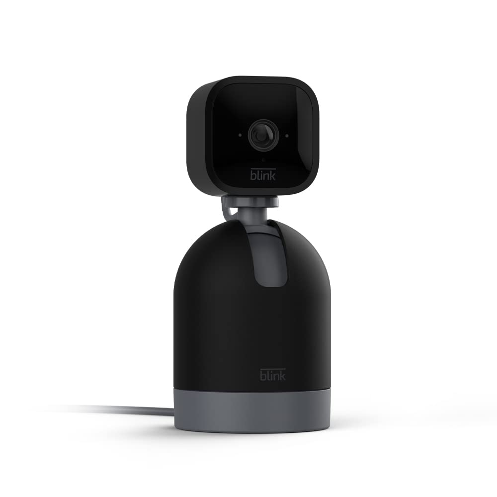 Blink Mini Pan-Tilt Camera 360-view for full-room coverage from your phone.