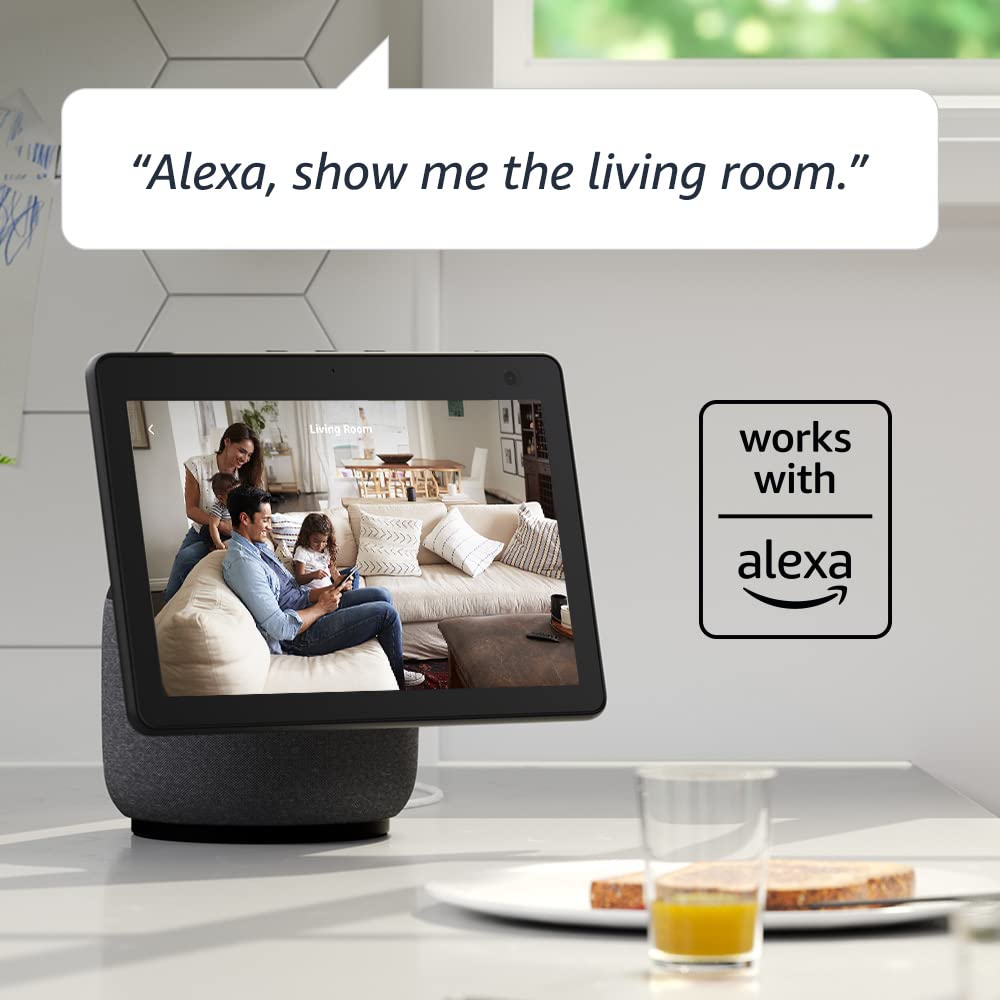 Blink Mini two-way audio lets you greet family or pets remotely.