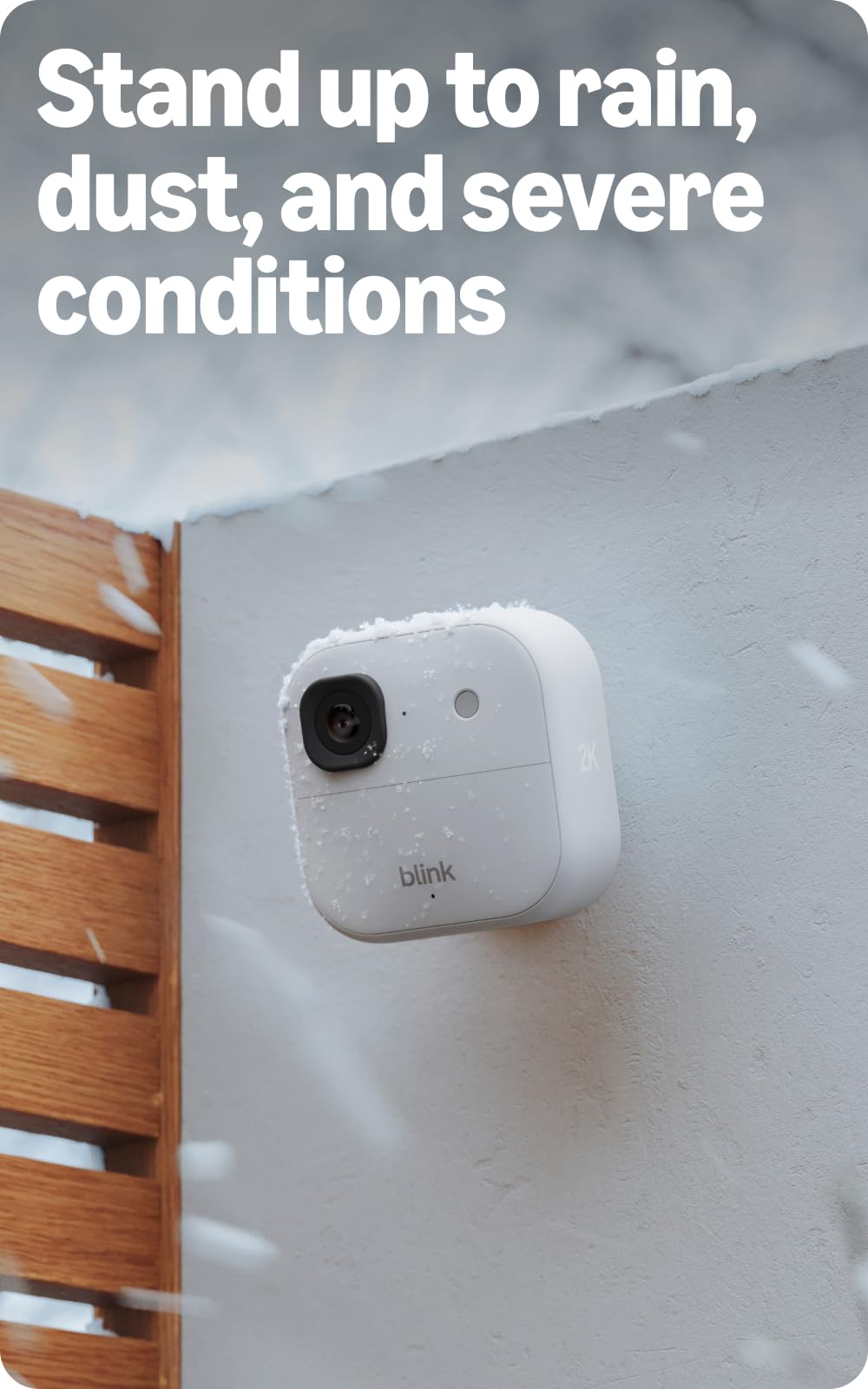 Blink Outdoor 2K+ mounting kit for quick, secure installation outdoors.
