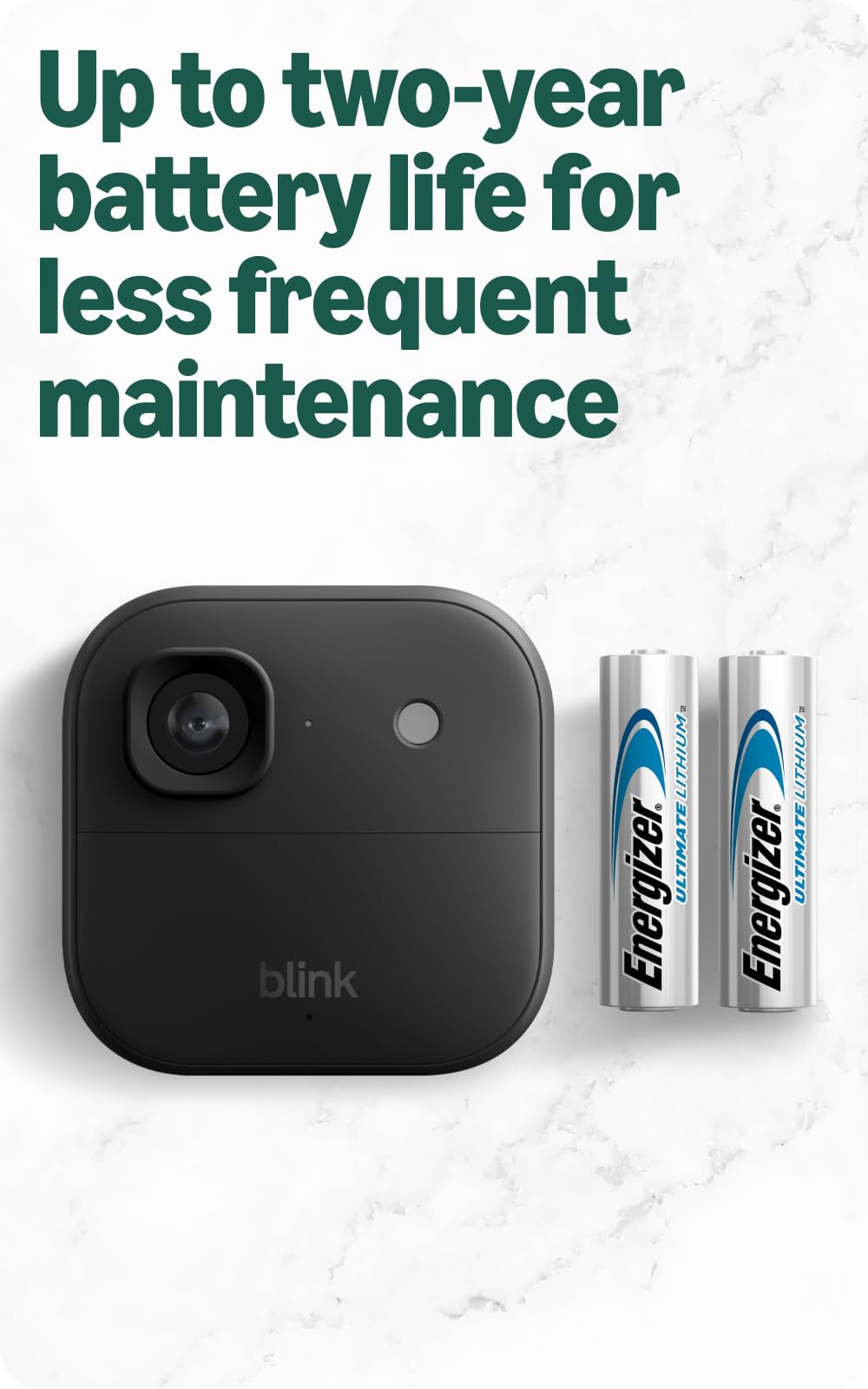 Blink Outdoor 2K+ smart detection notifications example for people or vehicles.