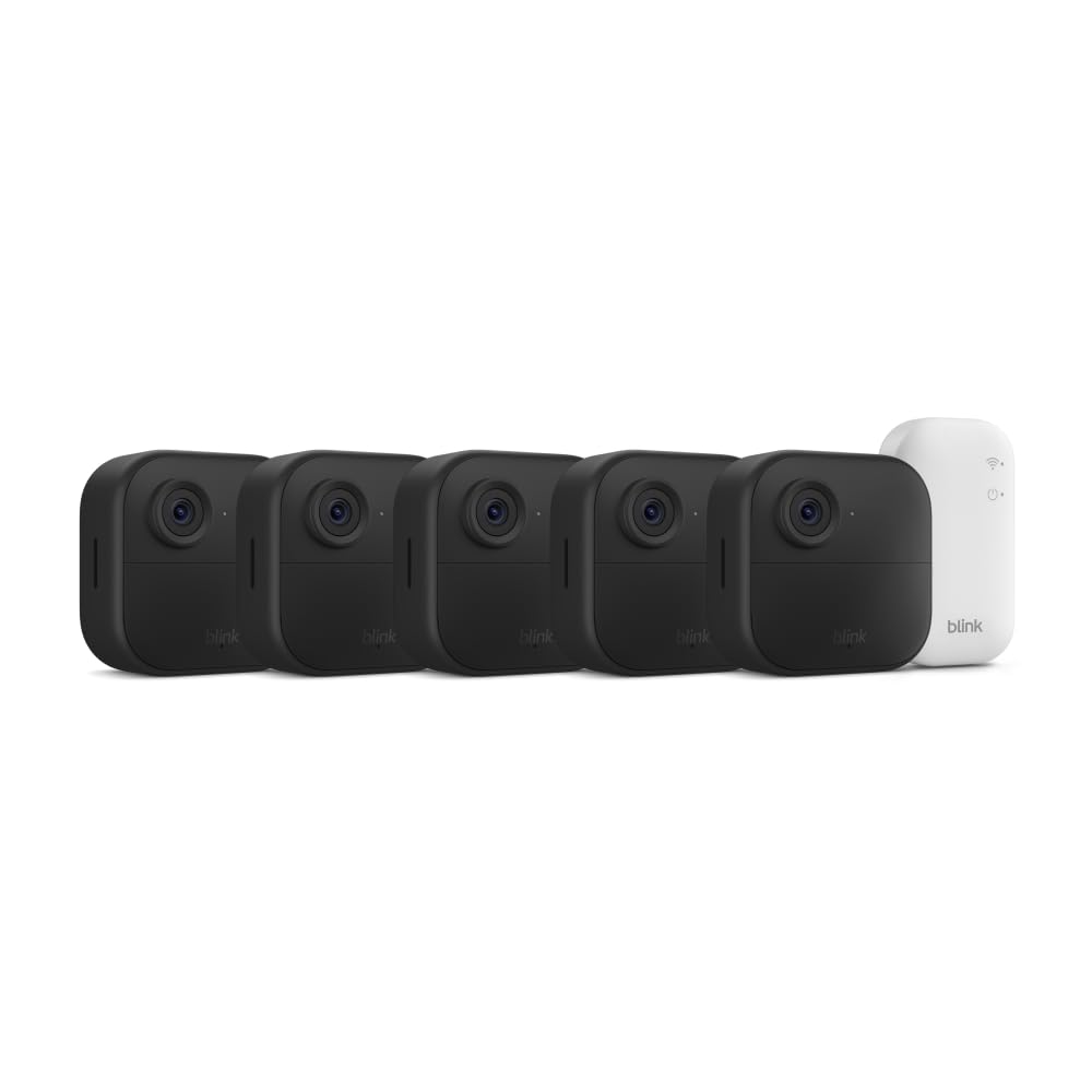 Blink Outdoor 4 camera group view for comprehensive home surveillance.