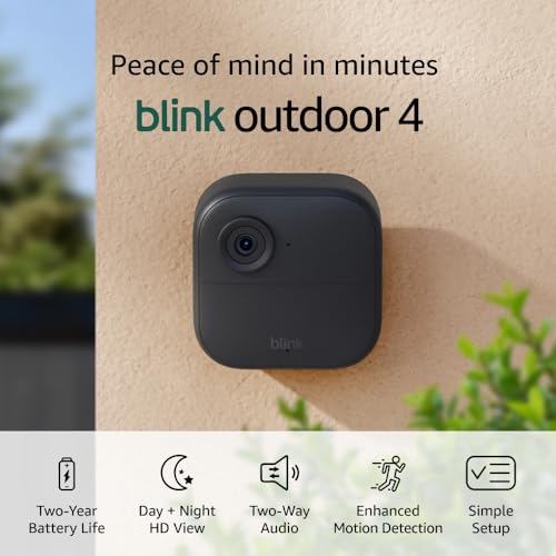 Blink Outdoor 4 motion-detection alerts help you stay aware.