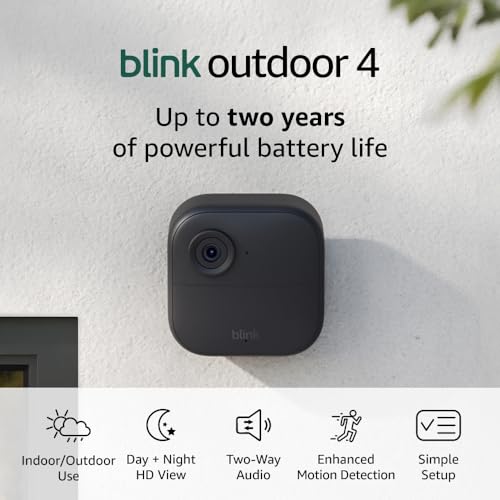 Blink Like-New Outdoor 4 package contents including two cameras and Sync Module 2