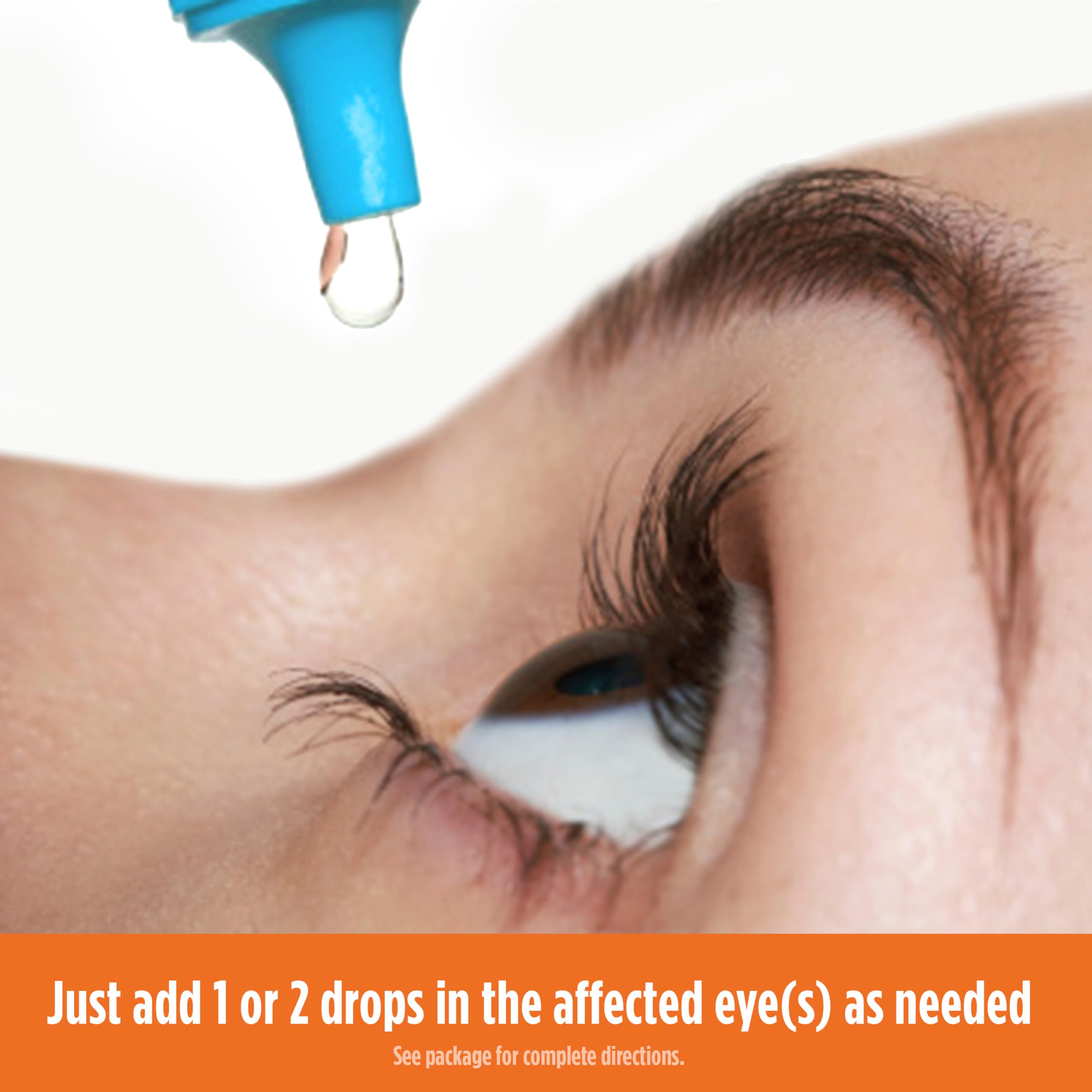 Product hero shot of BLINK Triple Care with refreshed eyes