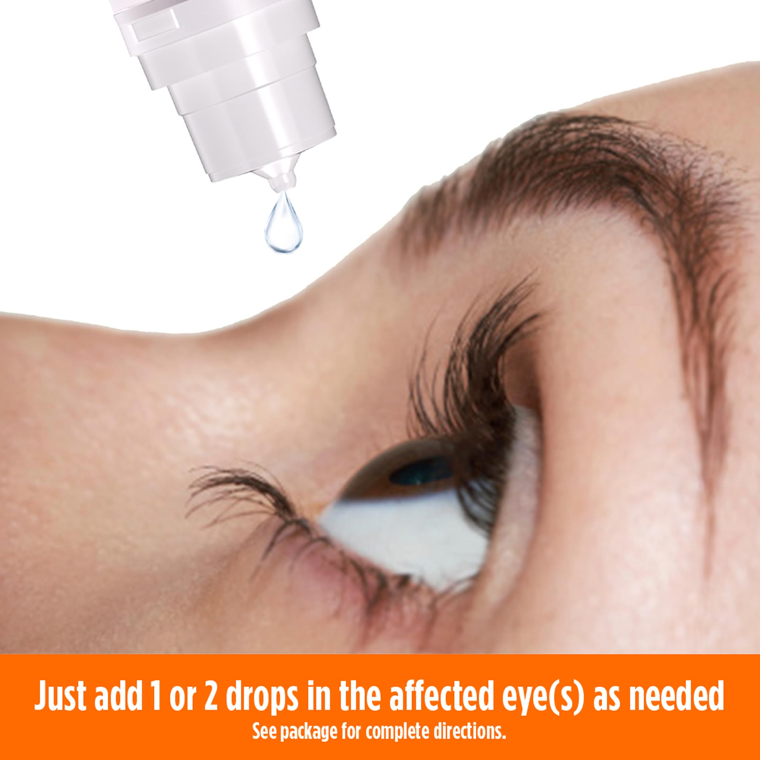 Blink Triple Care moisture seal showing dual action hydration and evaporation protection